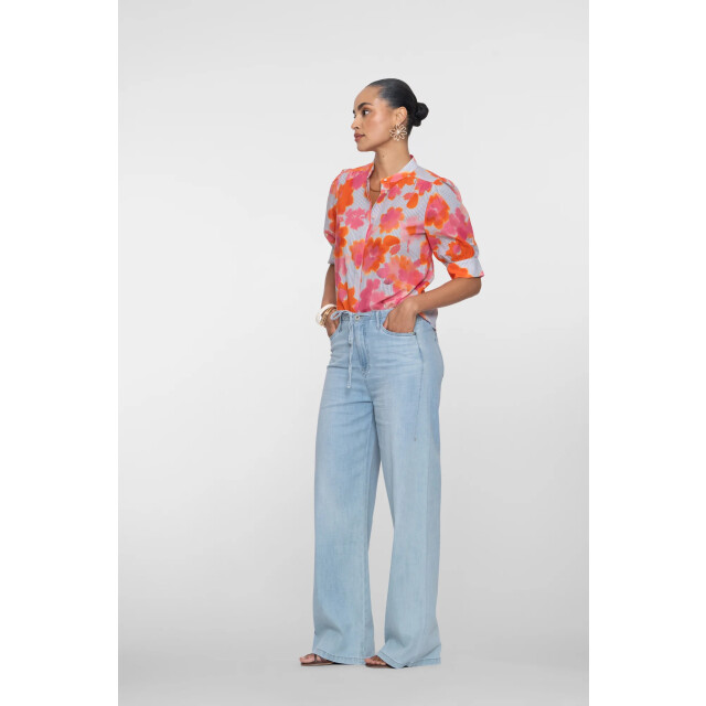 Geisha 61318-10 830 jeans wide bleached denim 61318-10 830 large