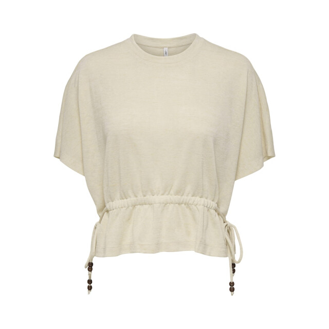 Only Onlpearl ss elastic waist top jrs beige 4382.05.0062 large