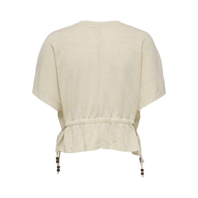 Only Onlpearl ss elastic waist top jrs beige 4382.05.0062 large