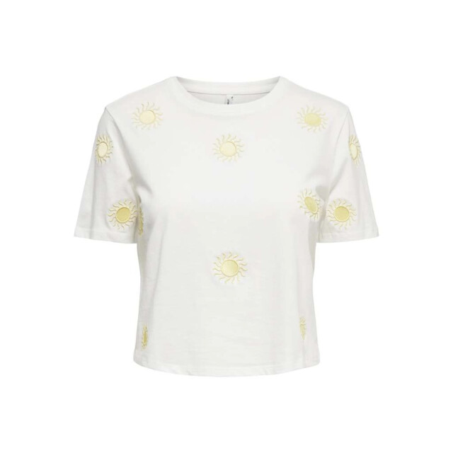 Only Onlmarisse s/s emb top box jrs cloud dancer/sun em 15372099-177922003 large