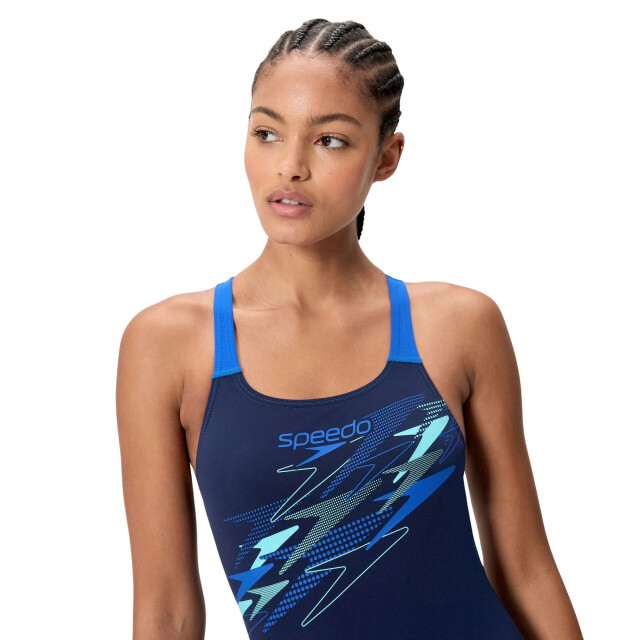 Speedo medley logo medalist 1p wedstrijd badpak dames - 073147_230-44 large