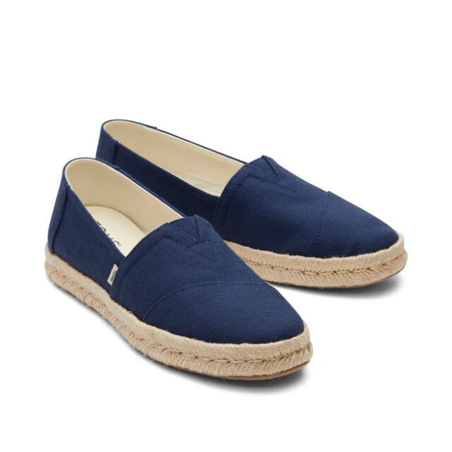 Toms Alpargata rope 2.0 10019870 navy recycled cotton slubby woven 3133 10019870 large
