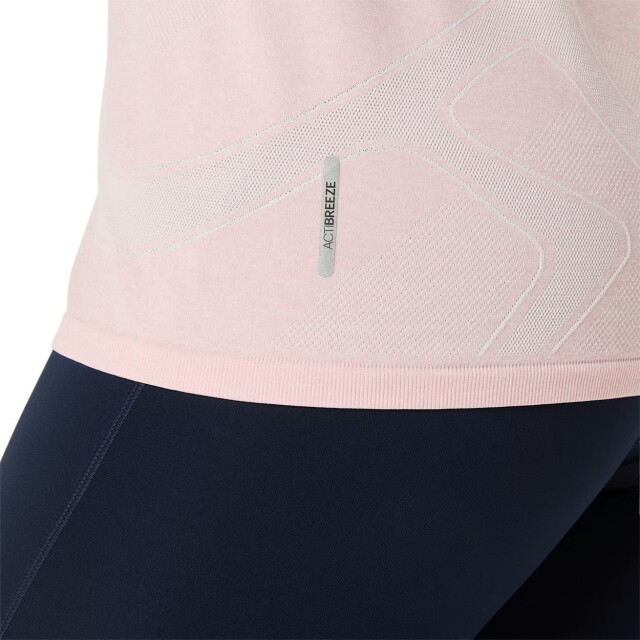 Asics Road seamless ss top hardloop t-shirt korte mouw zomer dames - 075314_700-L large