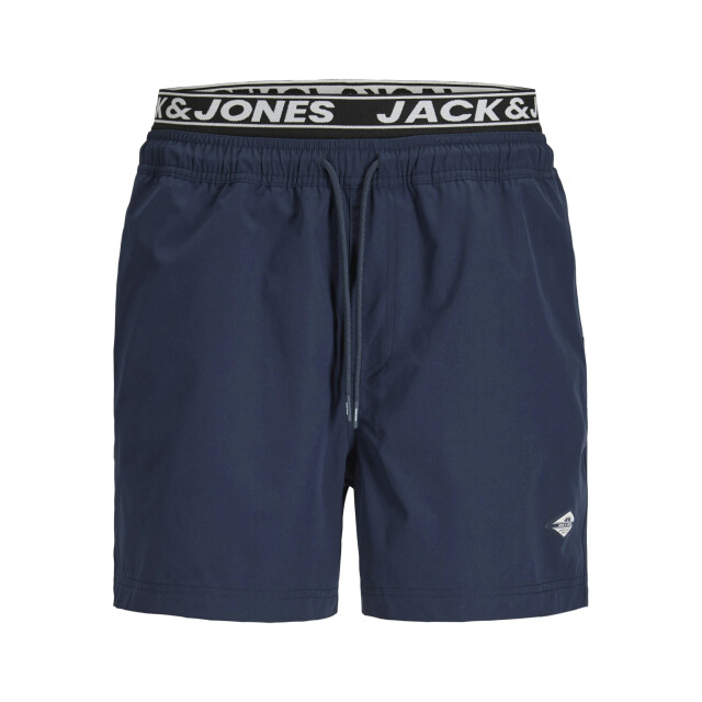 Jack & Jones Heren zwemshort jpstmaui surf dubbele waistband effen donker 12291404-Navy Blazer large