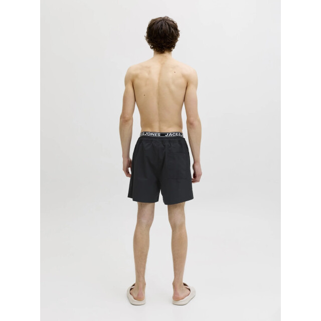 Jack & Jones Heren zwemshort jpstmaui surf dubbele waistband effen 12291404-Black large