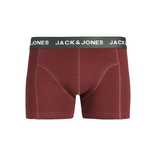 Jack & Jones Heren boxershorts trunks jacsolid effen 10-pack multicolor 12189937-Rosin large