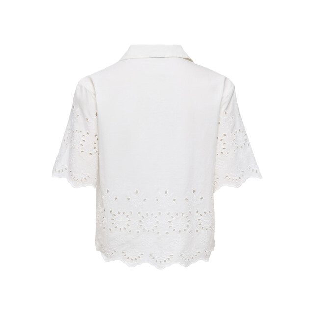 Jacqueline de Yong Jdymarina 24 embroidery shirt wvn off-white 4309.02.0041 large