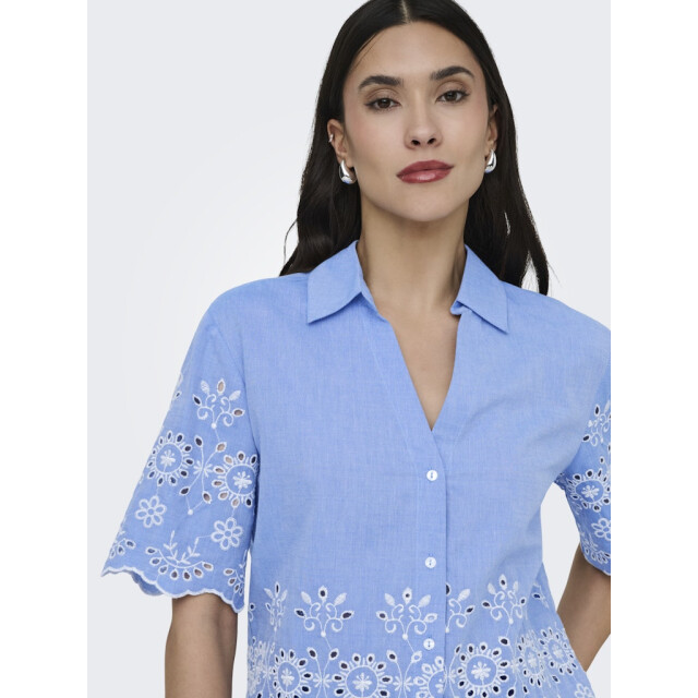 Jacqueline de Yong Jdymarina 24 embroidery shirt wvn licht 4309.31.0052 large