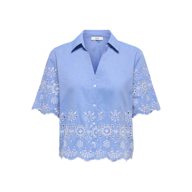 Jacqueline de Yong Jdymarina 24 embroidery shirt wvn licht 4309.31.0052 large