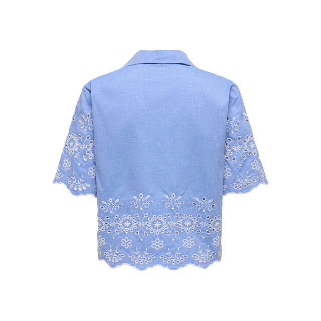 Jacqueline de Yong Jdymarina 24 embroidery shirt wvn licht 4309.31.0052 large