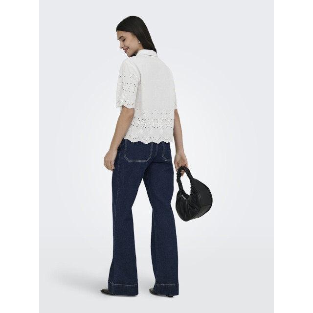 Jacqueline de Yong Jdymarina 24 embroidery shirt wvn off-white 4309.02.0041 large