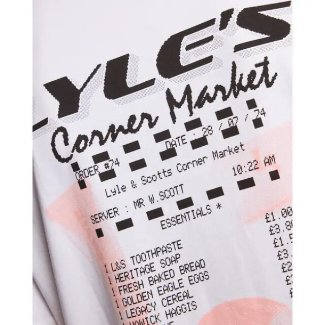 Lyle and Scott Receipt grafic t-shirt - 5339.01.0023 large