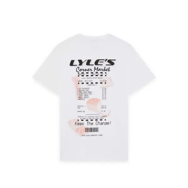 Lyle and Scott Receipt grafic t-shirt - 5339.01.0023 large