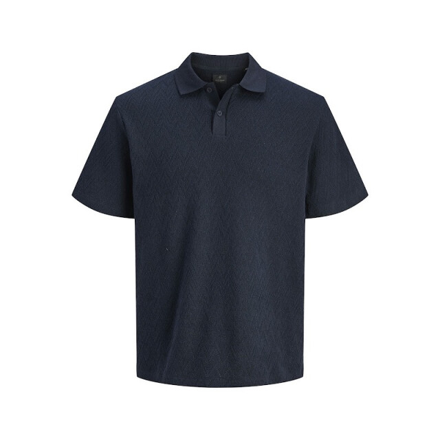 Jack & Jones Jprblatrenton ss jacquard polo navy 5369.37.0025 large