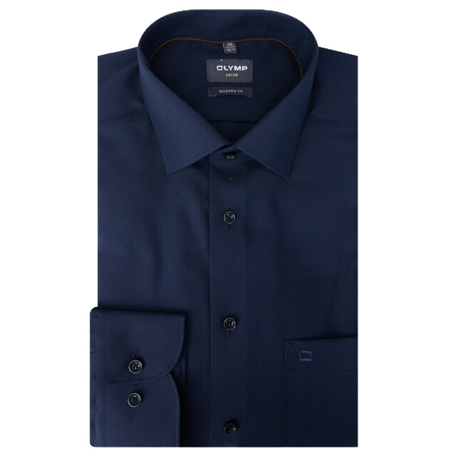 Olymp Business overhemd donker 109663-001-47 large