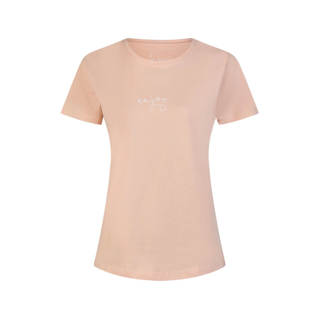 By Louise Dames korte pyjama set shortama roze/blauw gestipt BL-6243-02 large
