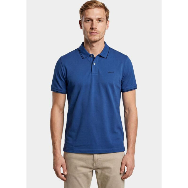 Gant Polo heren tipped piqué polo shirt 2062034/442 205864 large