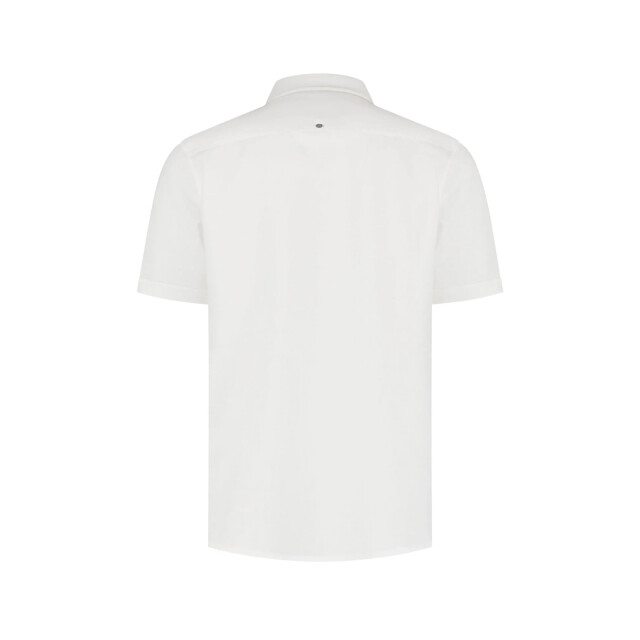 No Excess Shirt short sleeve h linen white 31480321SN-010 large