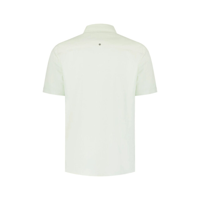 No Excess Shirt short sleeve with linen seagreen 31480321SN-057 large