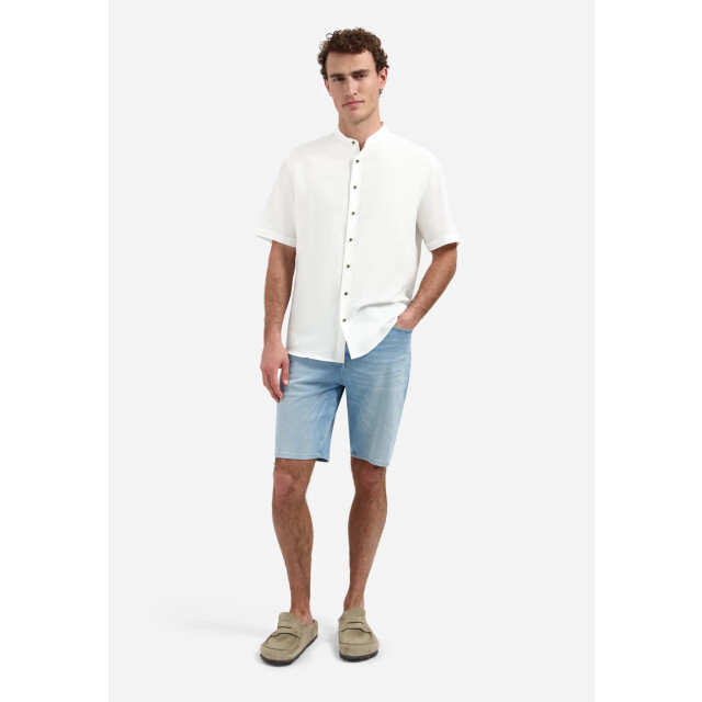 No Excess Shirt short sleeve granddad h li white 31480326SN-010 large