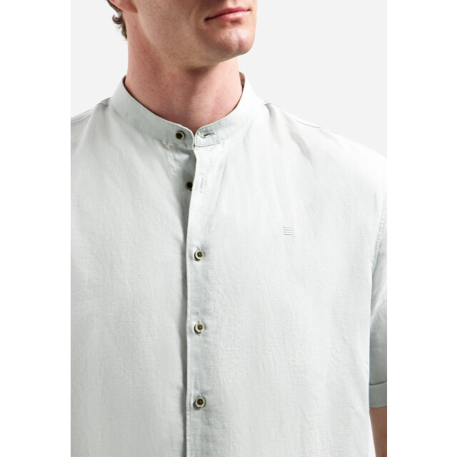 No Excess Shirt short sleeve granddad with li dusty green 31480326SN-159 large