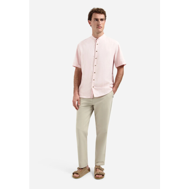 No Excess Shirt short sleeve granddad with li soft pink 31480326SN-163 large