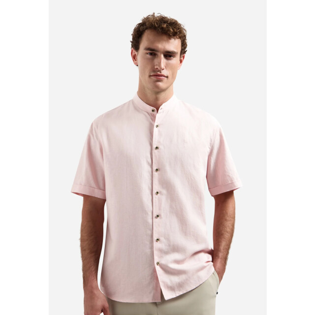 No Excess Shirt short sleeve granddad with li soft pink 31480326SN-163 large
