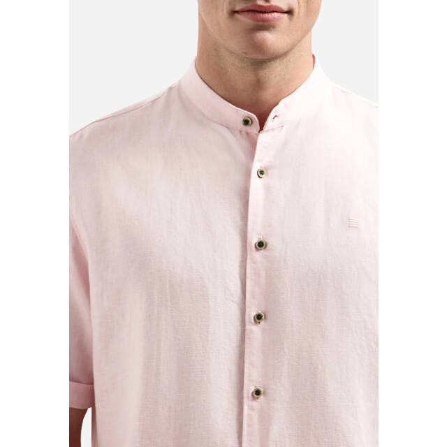 No Excess Shirt short sleeve granddad with li soft pink 31480326SN-163 large