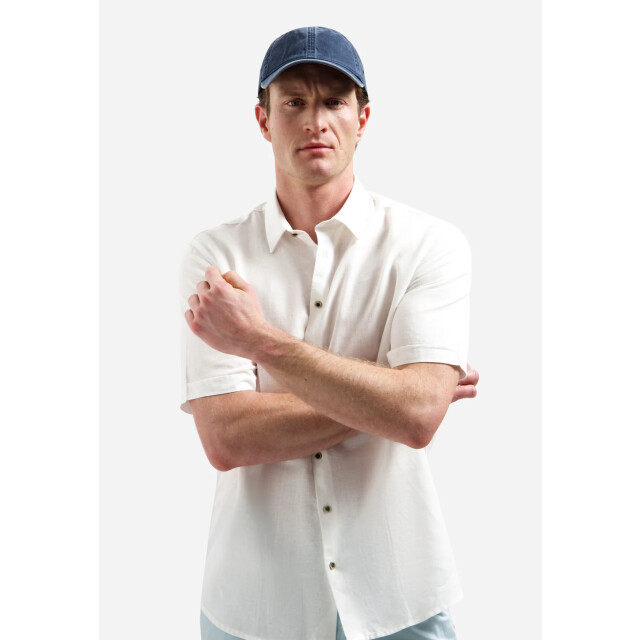 No Excess Heren linnen overhemd 31480321sn 010 white NoExcess 31480321SN 010White large