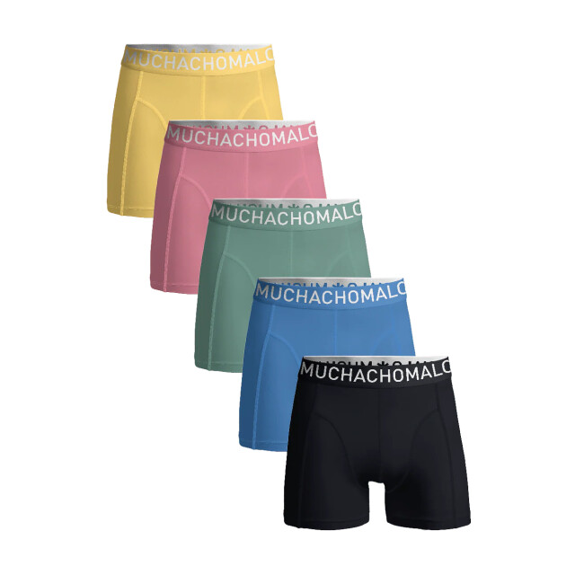 Muchachomalo Heren 5-pack boxershorts hello sunshine LCSOLID1010-165 large