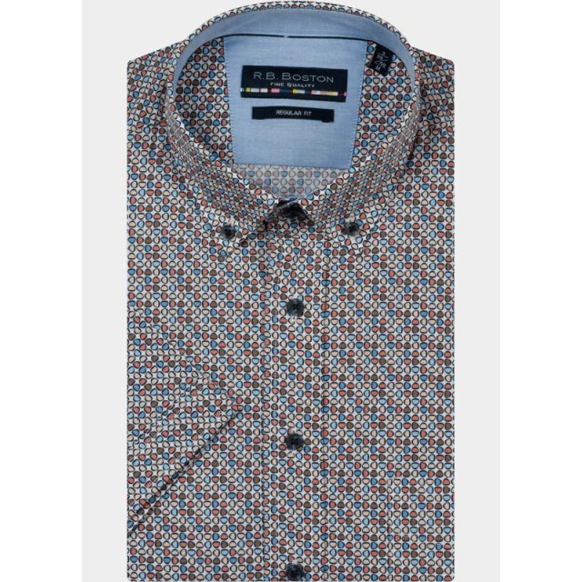 R.B. Boston Overhemd korte mouw heren marshall ss button down 616670/301 207410 large