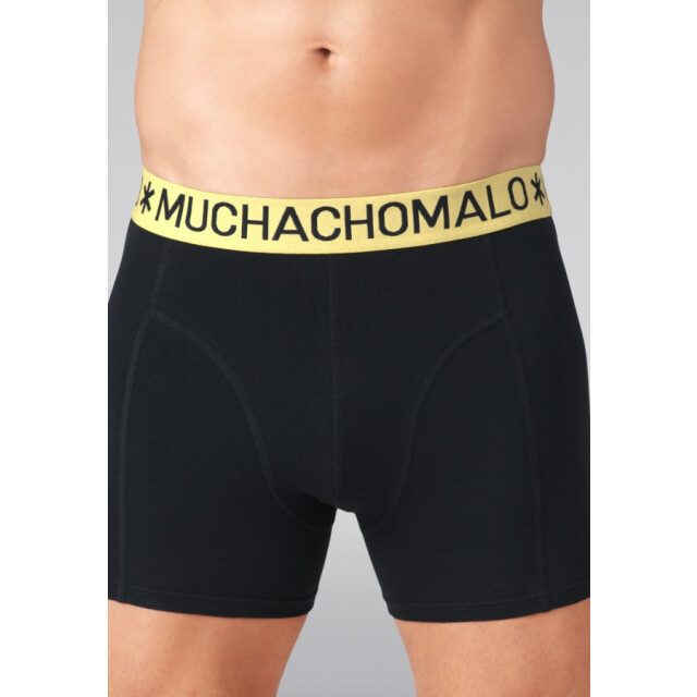 Muchachomalo 5-pack solid1010 black - boxers Black/5-Pack Solid1010 large
