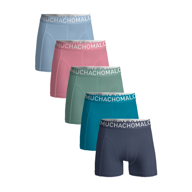 Muchachomalo 5-pack solid1010 blue green print - boxers Blue Green Print/5-Pack Solid1010 large