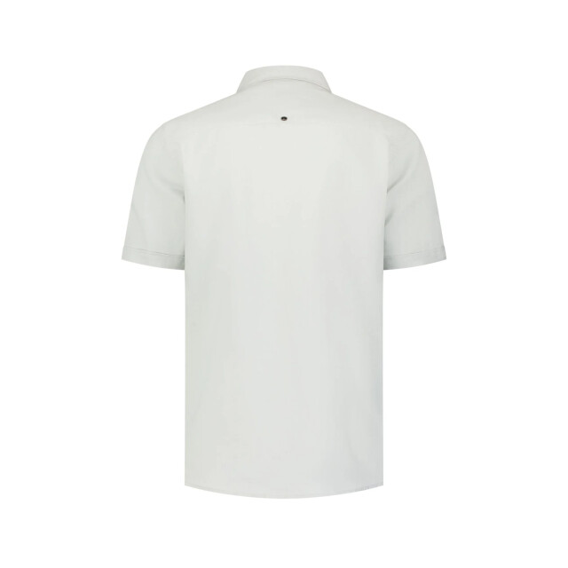 No Excess Shirt short sleeve with linen dusty green 31480321SN-159 large