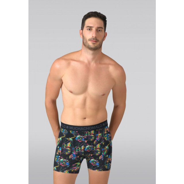 Muchachomalo Artyfarty1010-01 black print boxers Black Print Print/U-ArtyFarty1010-01 large