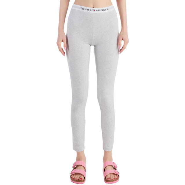 Tommy Hilfiger Dames legging met merkopdruk UTNA1428_grey large