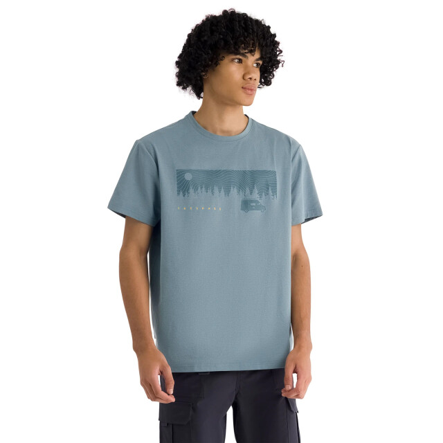 Trespass Heren jacub vrijetijd t-shirt met korte mouwen UTTP7282_pondblue large