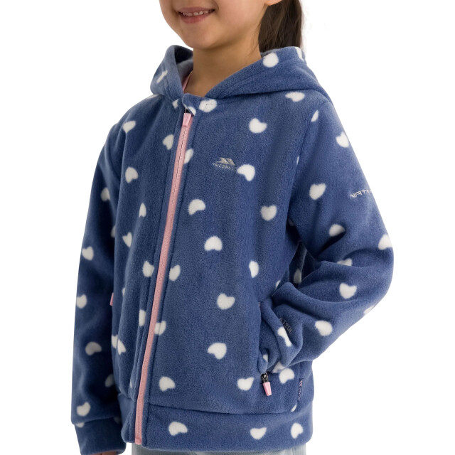 Trespass Meisjes breigh fleece jas UTTP7295_bluestone large