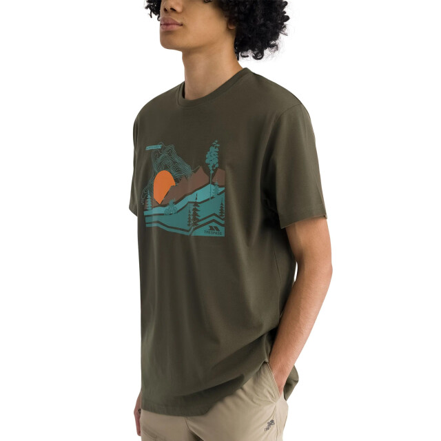 Trespass Heren murray sneldrogend t-shirt UTTP7301_darkvine large
