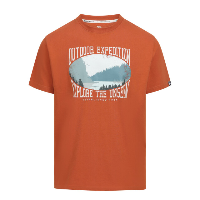 Trespass Heren gallon casual t-shirt UTTP7308_burntorange large