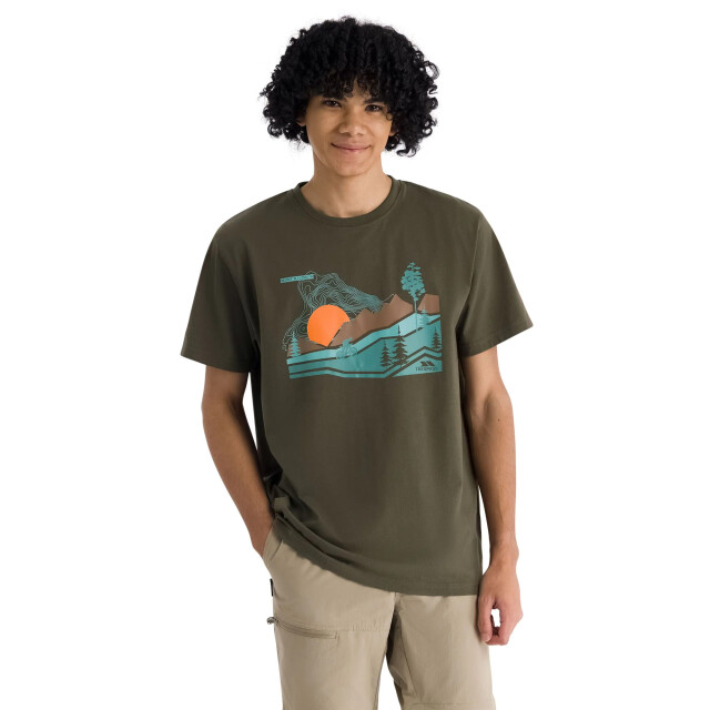 Trespass Heren murray sneldrogend t-shirt UTTP7301_darkvine large