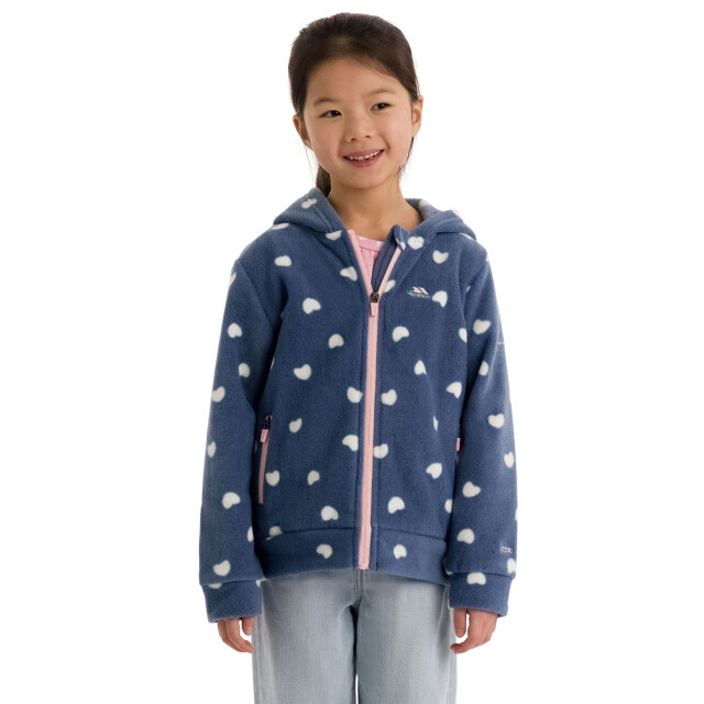 Trespass Meisjes breigh fleece jas UTTP7295_bluestone large