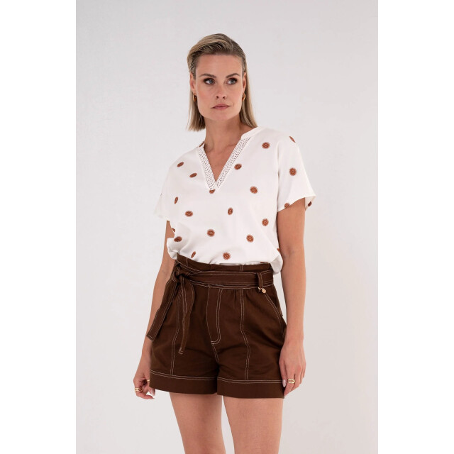 Maicazz Tosina top su26.60312 off white orange SU26.60312 large