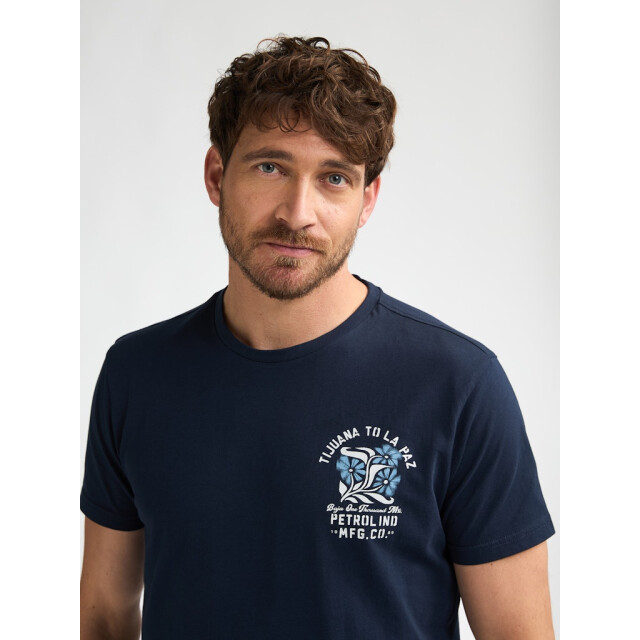 Petrol Industries Men t-shirt ss classic print navy 5339.37.0066 large