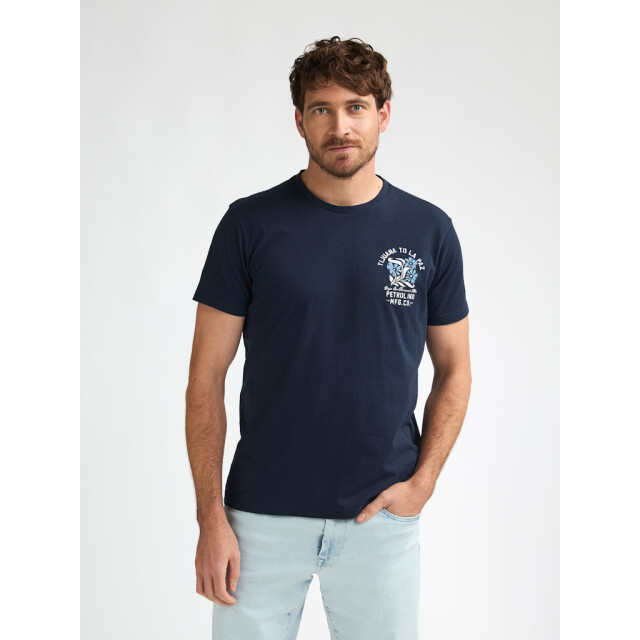 Petrol Industries Men t-shirt ss classic print navy 5339.37.0066 large