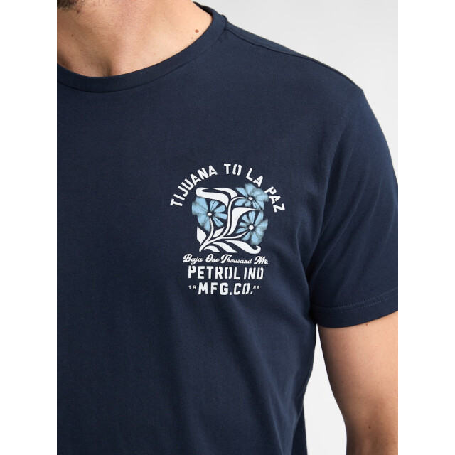 Petrol Industries Men t-shirt ss classic print navy 5339.37.0066 large