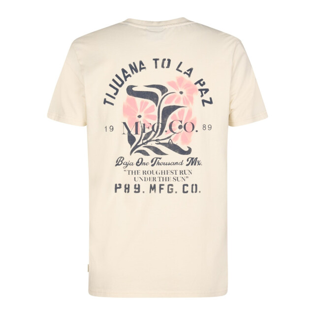 Petrol Industries Men t-shirt ss classic print ecru 5339.03.0048 large