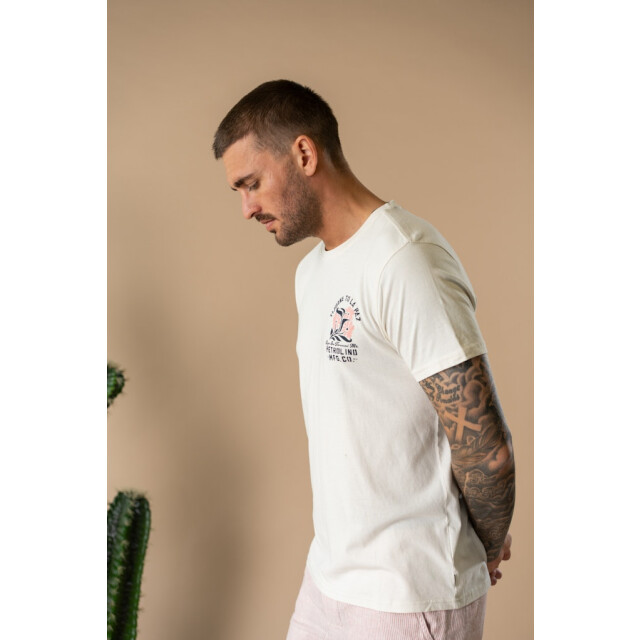 Petrol Industries Men t-shirt ss classic print ecru 5339.03.0048 large