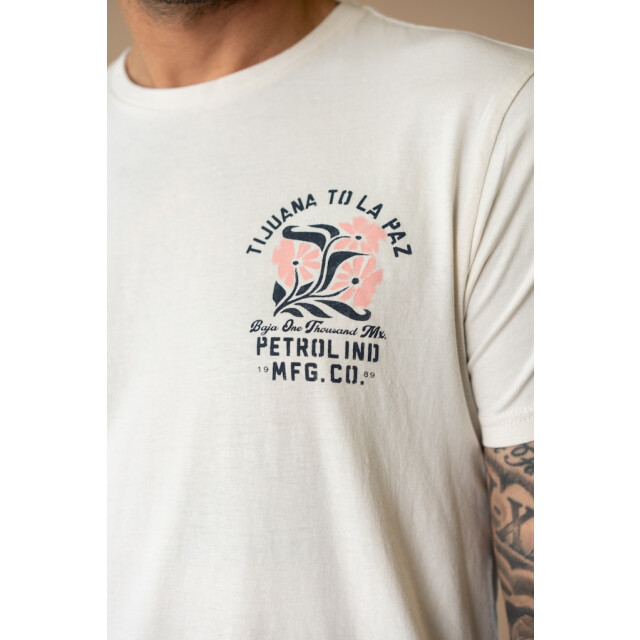 Petrol Industries Men t-shirt ss classic print ecru 5339.03.0048 large
