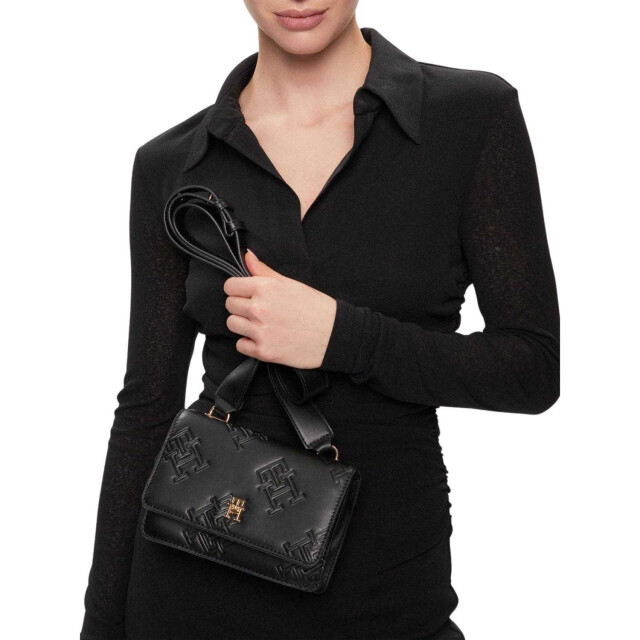 Tommy Hilfiger Dames polyurethaan handtas UTNA1384_black large